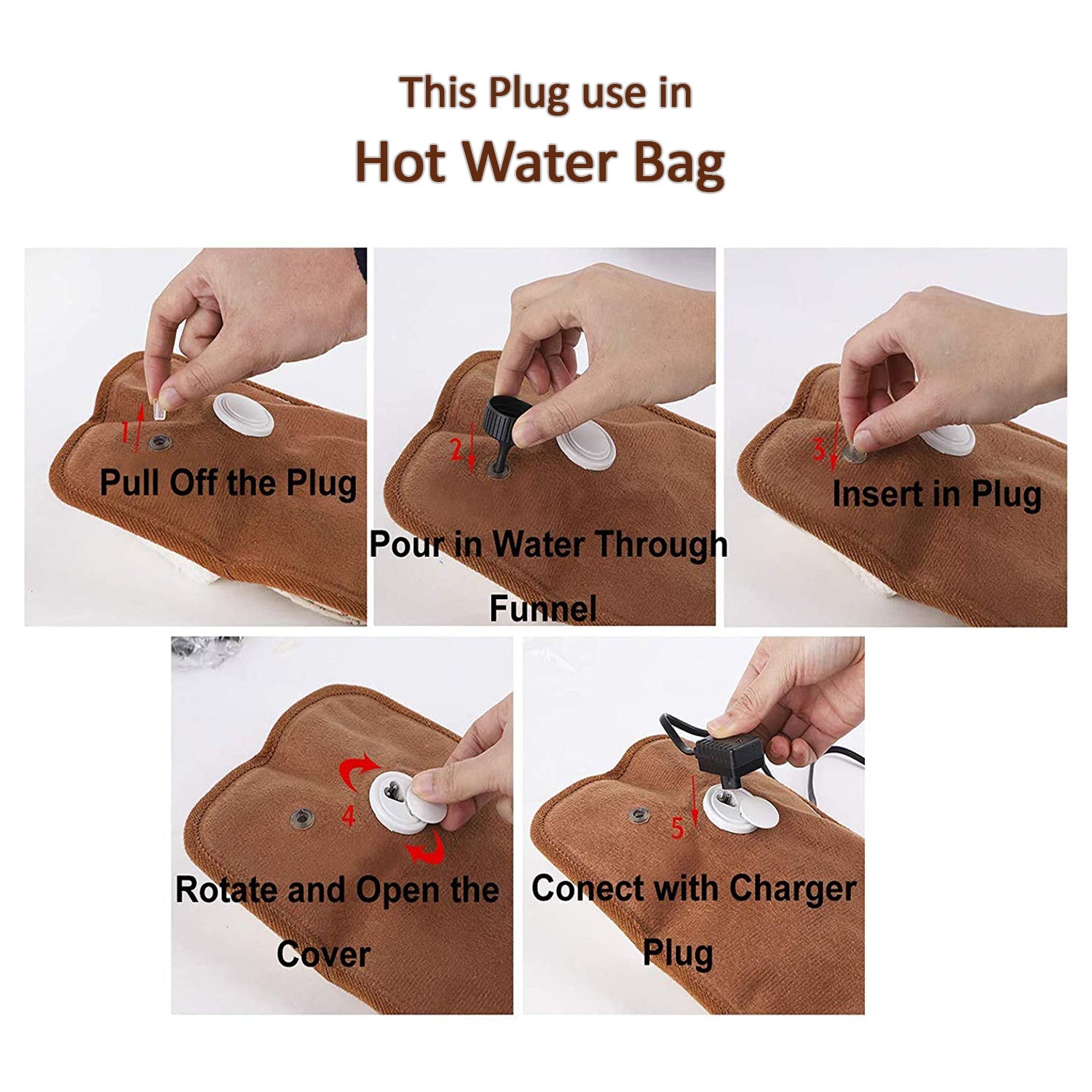 6140 5 Pc Hot Water Bag in Water Stopper used as a stopper while injecting nails on walls etc. 6140 5 Pc Hot Water Bag in Water Stopper used as a stopper while injecting nails on walls etc.